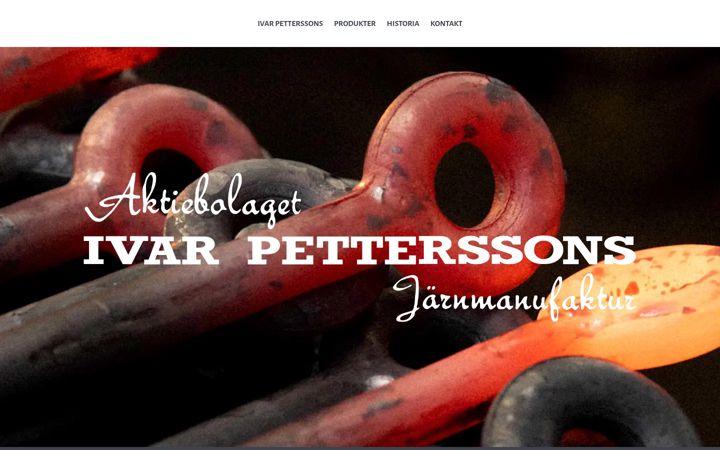Screenshot of ivarpetterssons.se