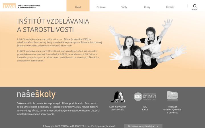 Screenshot di ivas.sk