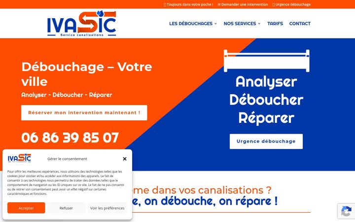Screenshot of ivasicservicecanalisations.com