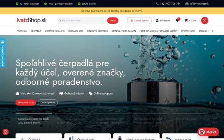 Screenshot di ivatoshop.sk