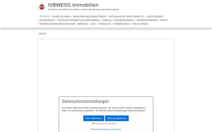 Screenshot of ivbweiss.de
