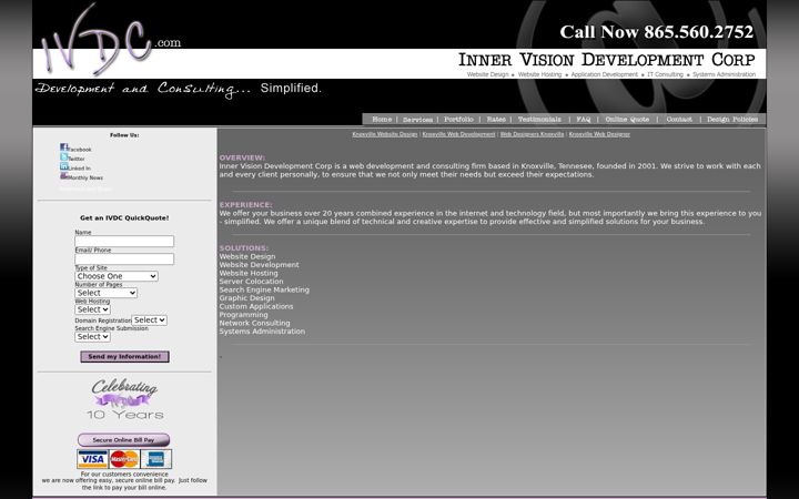 Screenshot of ivdc.com