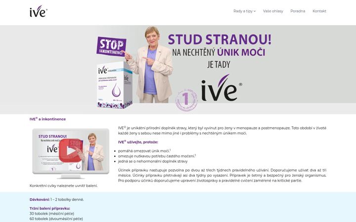 Screenshot di ive.cz