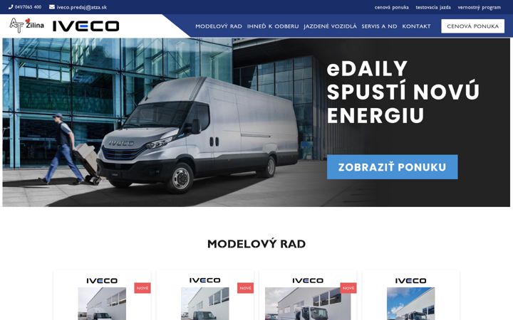 Screenshot of iveco-zilina.sk