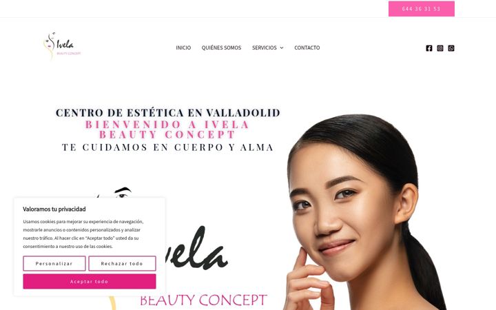 Screenshot of ivelabeautyconcept.com