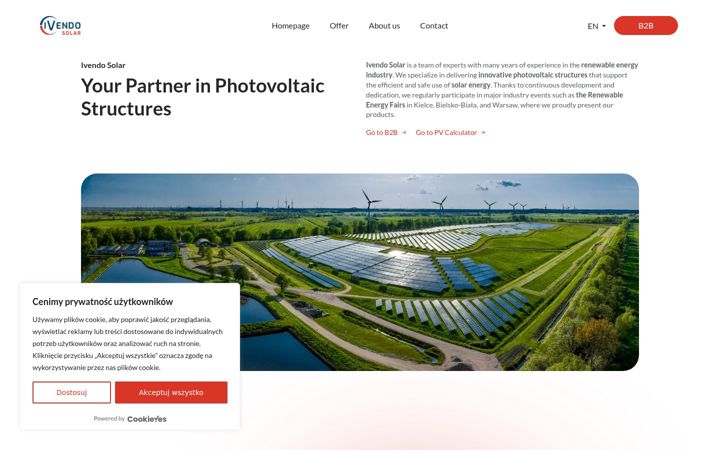 Screenshot of ivendosolar.com
