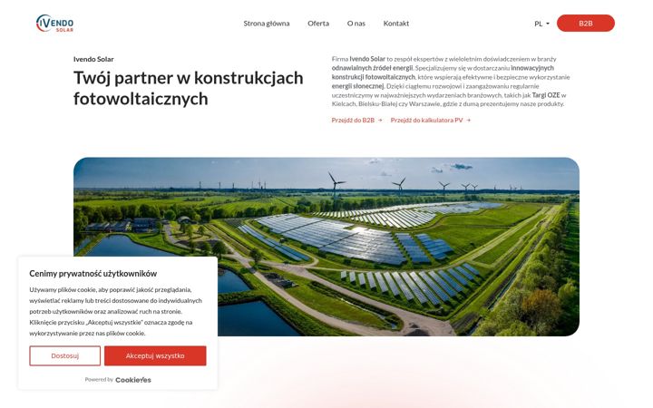 Posnetek zaslona ivendosolar.pl