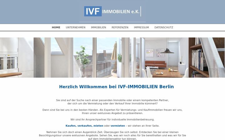 Screenshot of ivf-immobilien.com