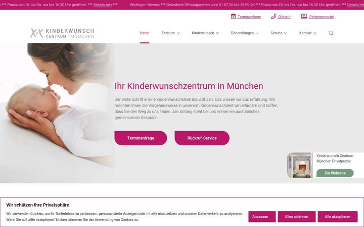 Screenshot of ivf-muenchen.de