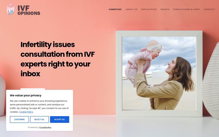 Screenshot of ivf-opinions.com
