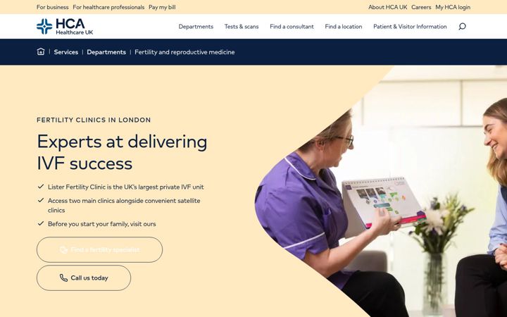 Screenshot of ivf.org.uk