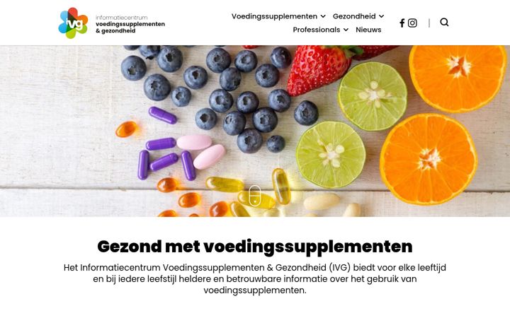Screenshot of ivg-info.nl