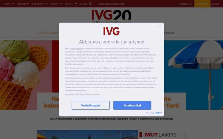 Screenshot of ivg.it