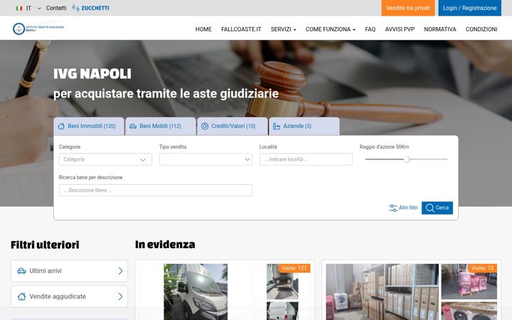 Screenshot of ivgnapoli.it
