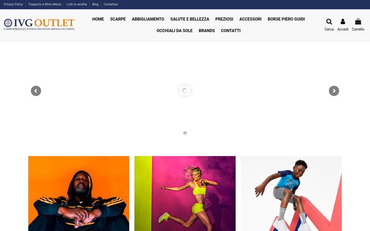 Screenshot of ivgoutlet.it