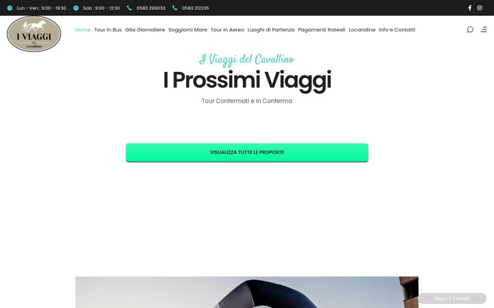 Screenshot of iviaggidelcavallino.it
