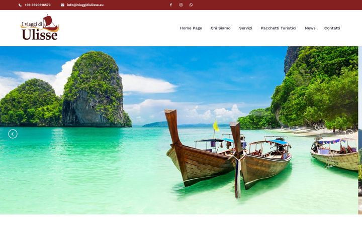 Screenshot of iviaggidiulisse.eu