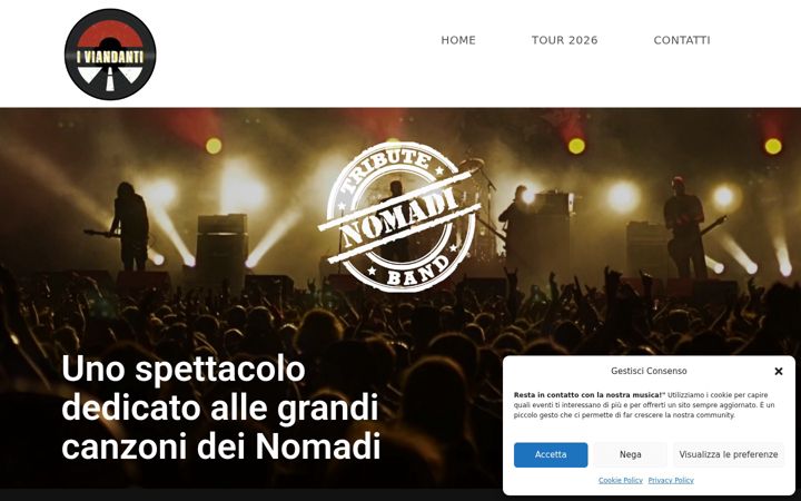 Screenshot of iviandantilive.it