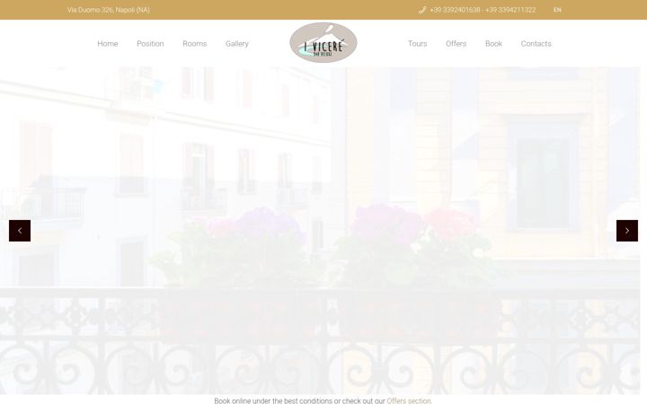 Screenshot of ivicerenapoli.com