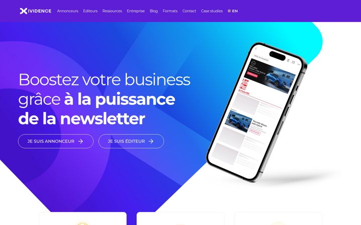Screenshot of ividence.com