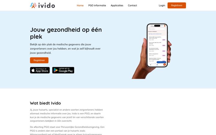 Screenshot of ivido.nl