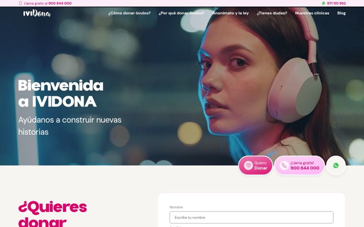 Screenshot of ividona.es