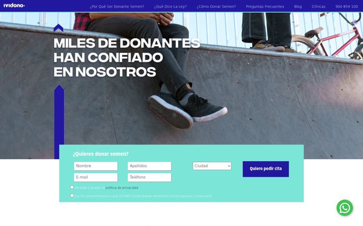 Screenshot of ividono.es