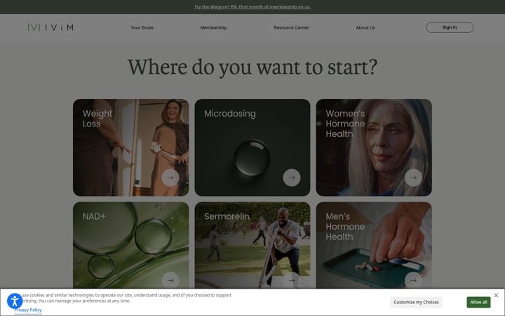 Screenshot του ivimhealth.com