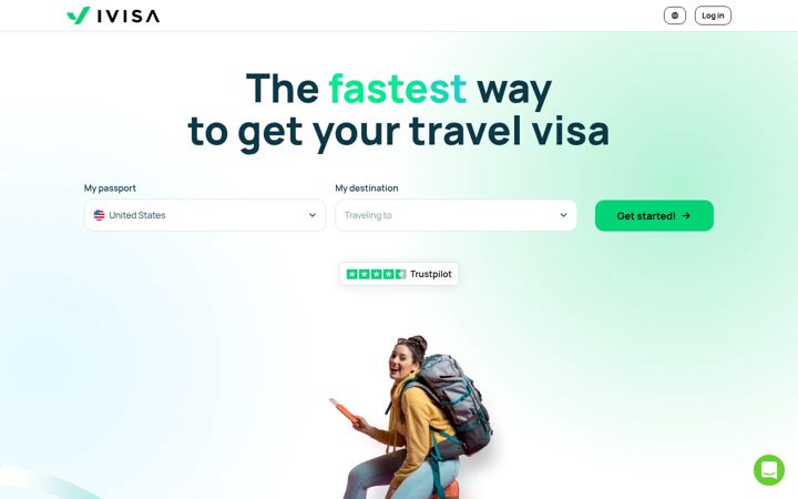 Screenshot of ivisatravel.com