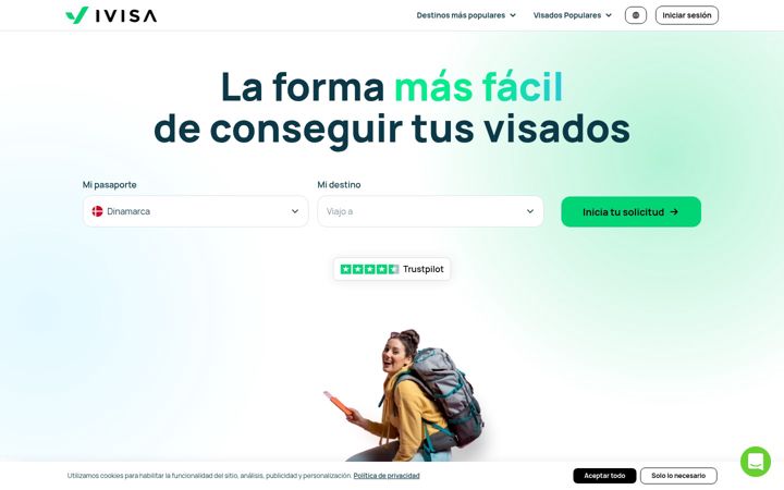 Screenshot of ivisaviajes.com