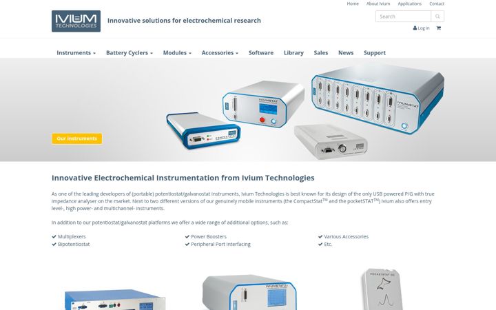 Screenshot of ivium.com