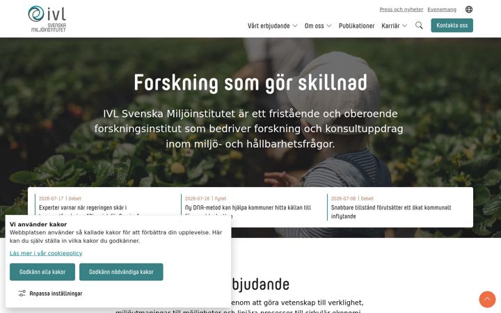 Ekraanipilt saidist ivl.se