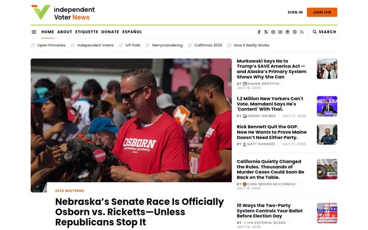 Screenshot of ivn.us