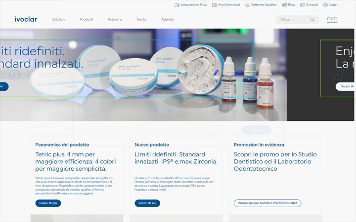 Screenshot of ivoclarvivadent.it