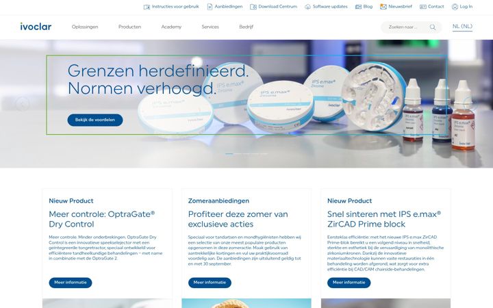 Screenshot of ivoclarvivadent.nl