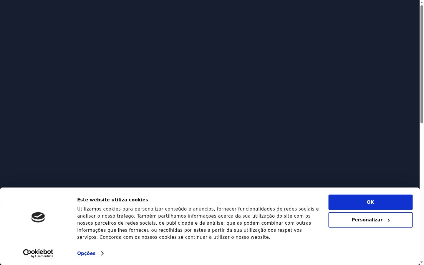 Screenshot des Einwilligungsbanners vor jeglicher Interaktion