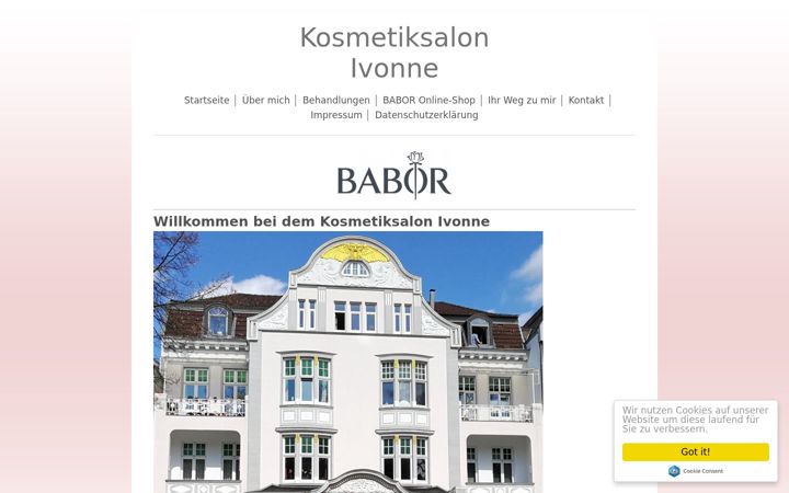 Screenshot of ivonnegoltz.de