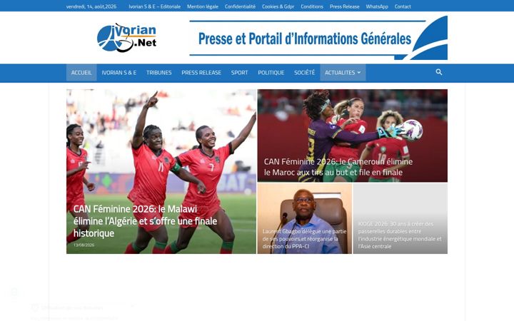 Screenshot of ivorian.net