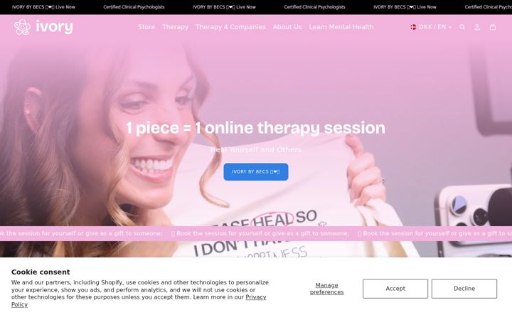 Screenshot of ivory-therapy.com