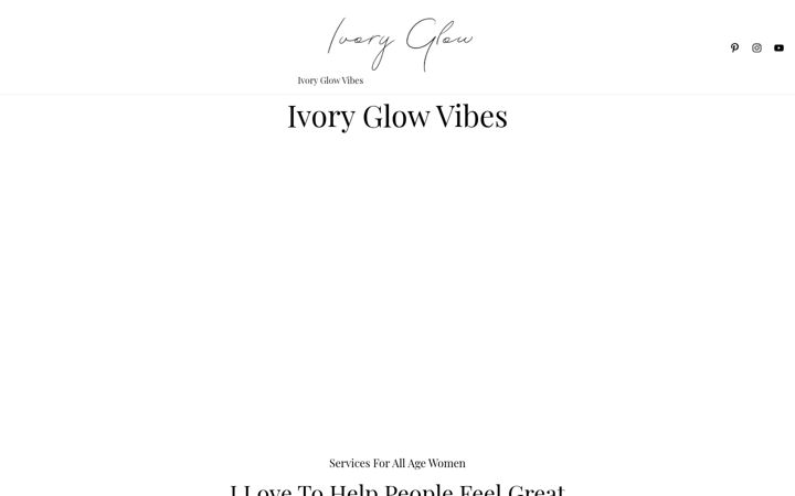 Screenshot of ivoryglowvibes.com