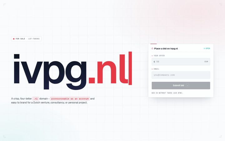 Screenshot of ivpg.nl