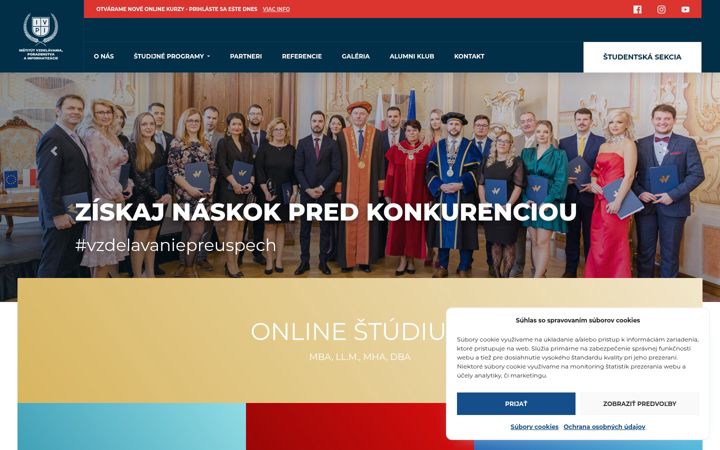 Screenshot of ivpi.sk