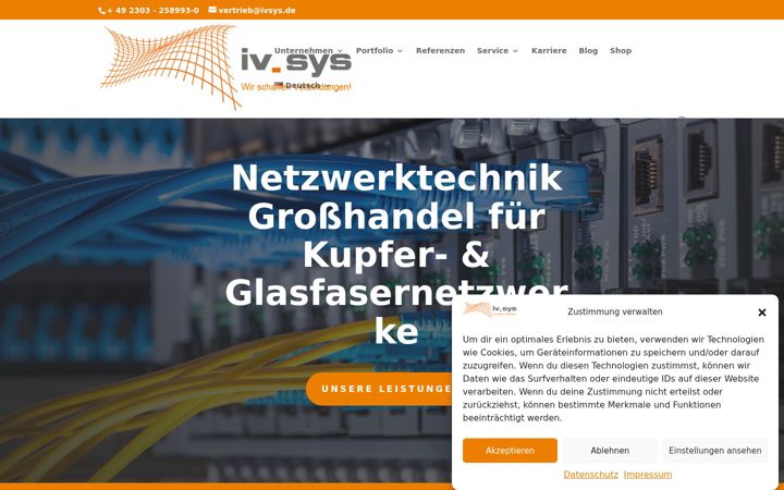 Screenshot of ivsys.de