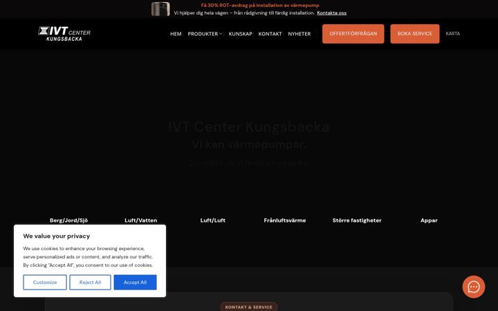 Screenshot of ivt-kungsbacka.se