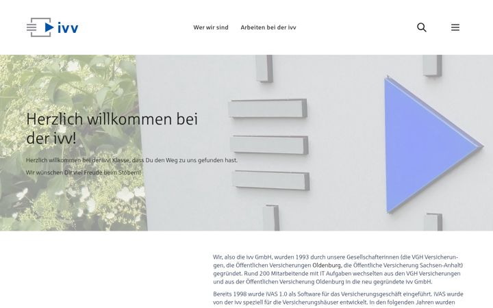 Screenshot of ivv.de