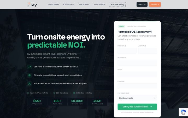 Screenshot of ivy-energy.com