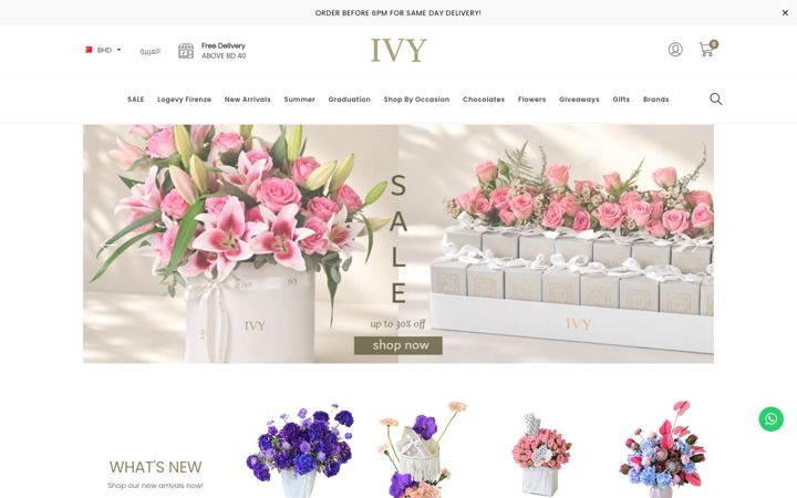 Screenshot of ivybahrain.com