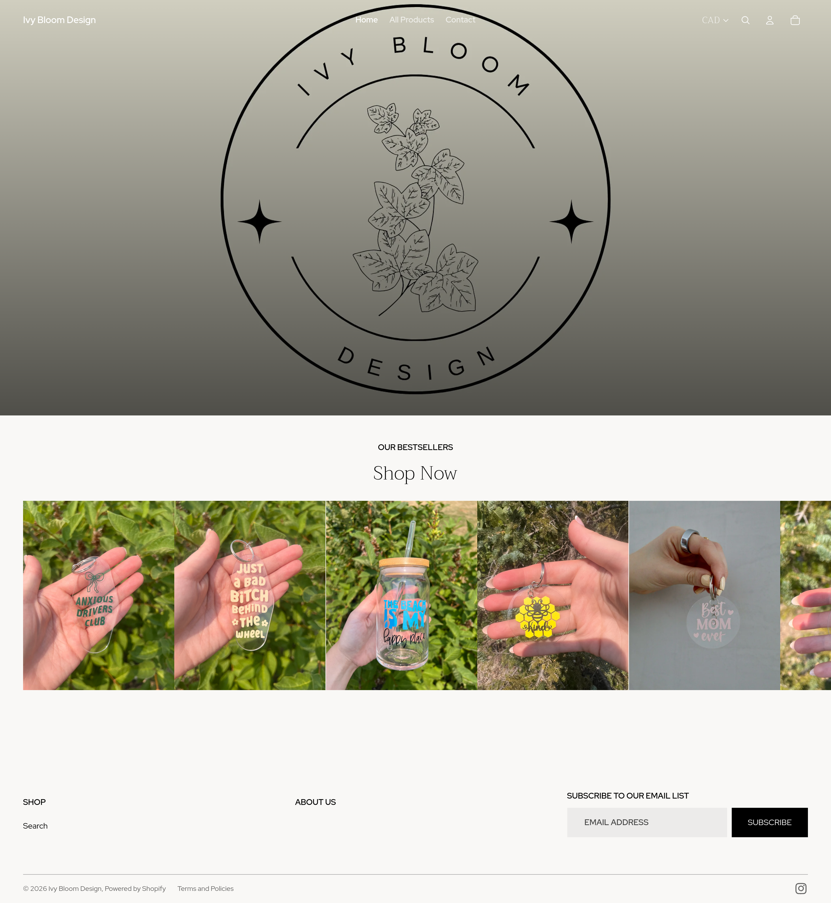 Screenshot of 
  Ivy Bloom Design
