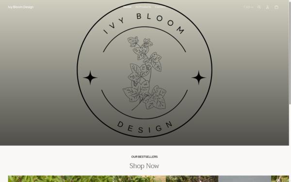 Screenshot von ivybloomdesign.com