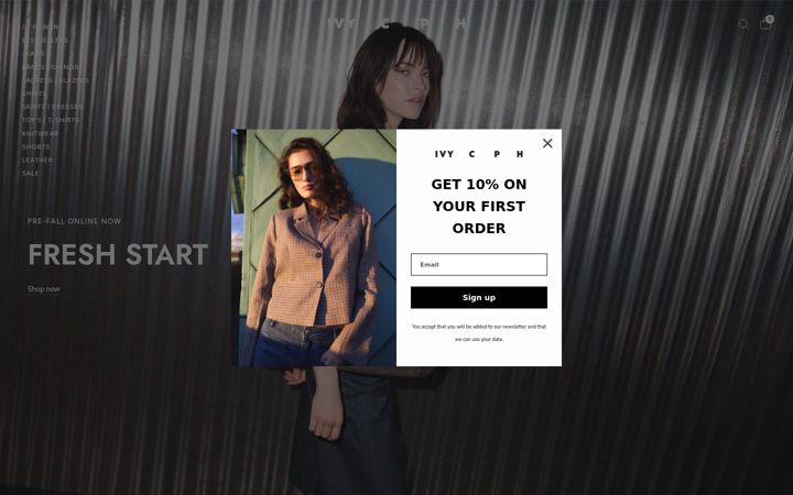 Screenshot of ivycopenhagen.com